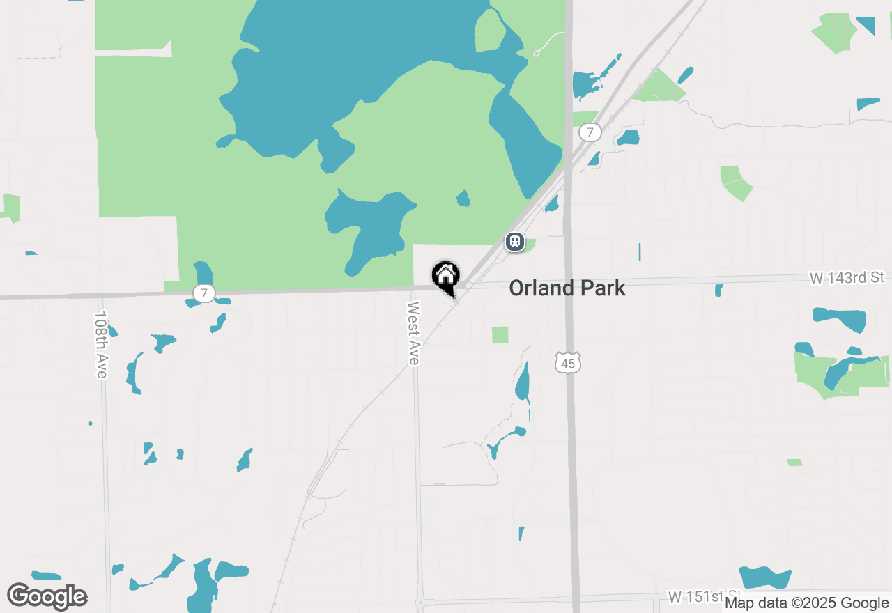 Map of 9911 W 143rd Place #3S, Orland Park, IL 60462