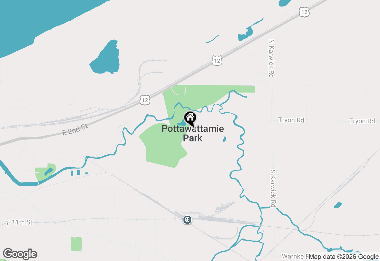 Map of 508 Marquette Trail, Pottawattamie Park, IN 46360