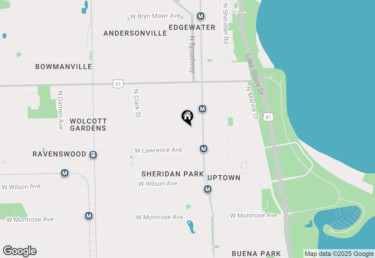 Map of 4875 N Magnolia Avenue #304, Chicago, IL 60640