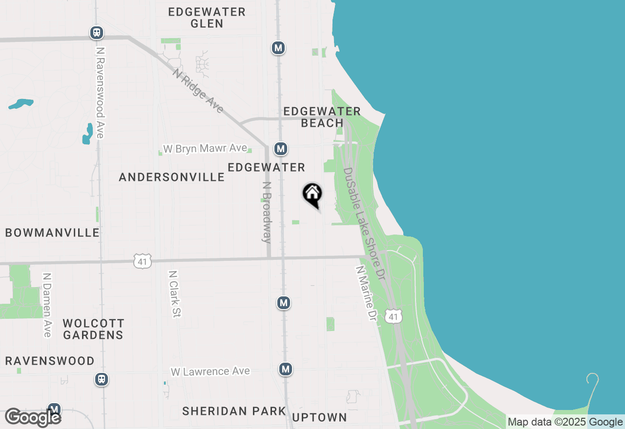 Map of 5333 N Kenmore Avenue #3N, Chicago, IL 60640