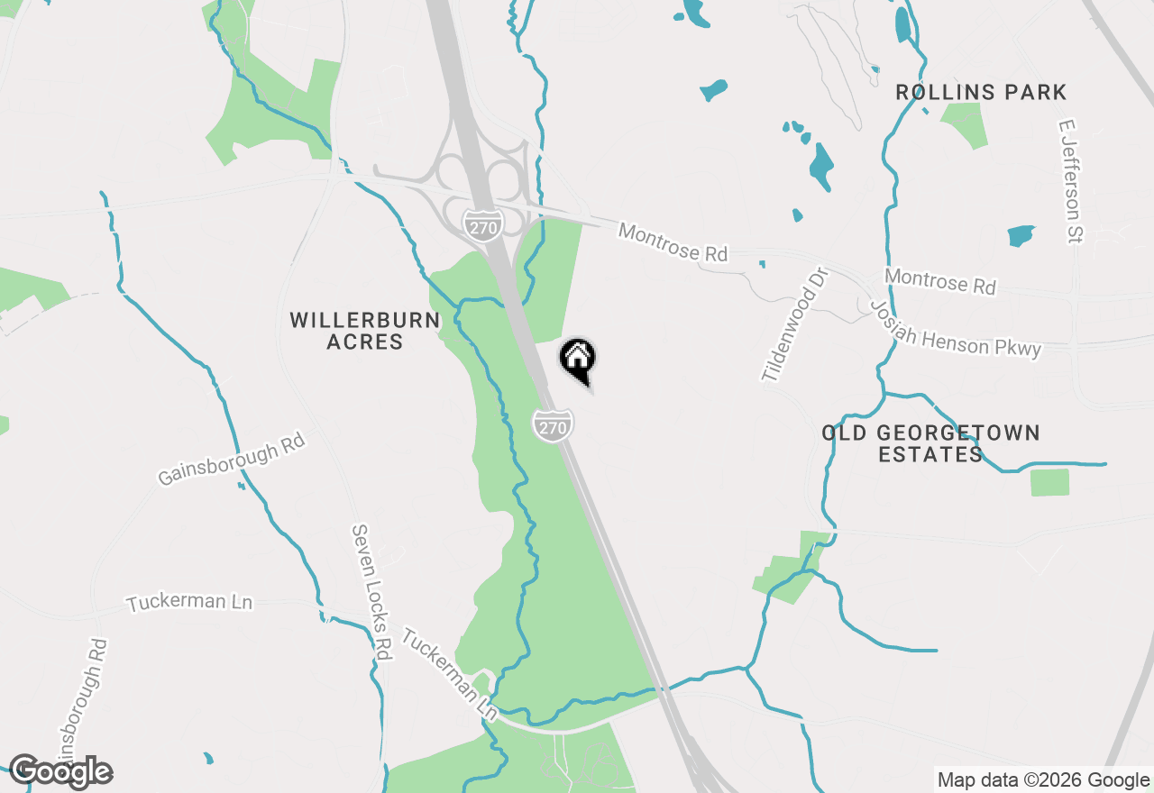 Map of 11801 Dinwiddie Drive, Rockville, MD 20852