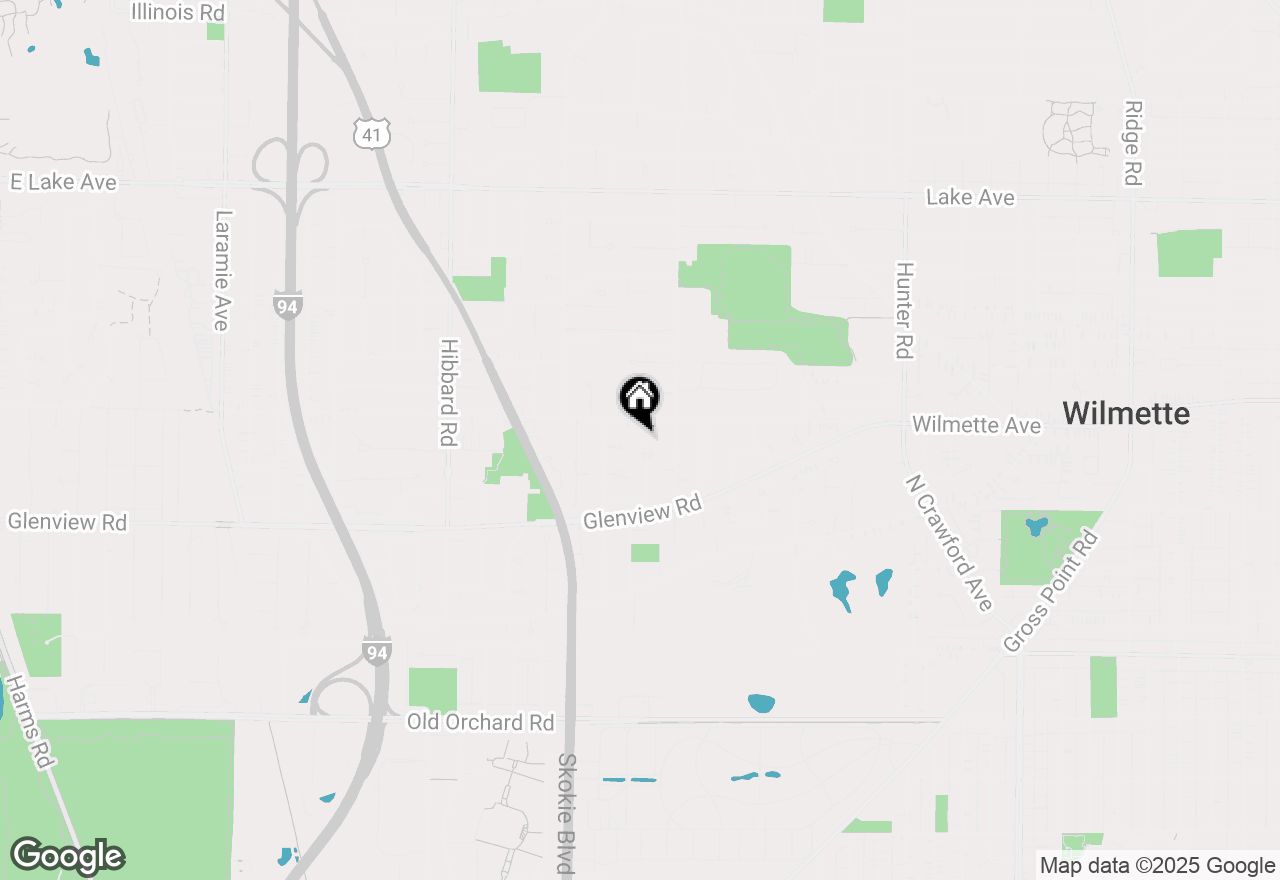 Map of 435 Beverly Drive, Wilmette, IL 60091