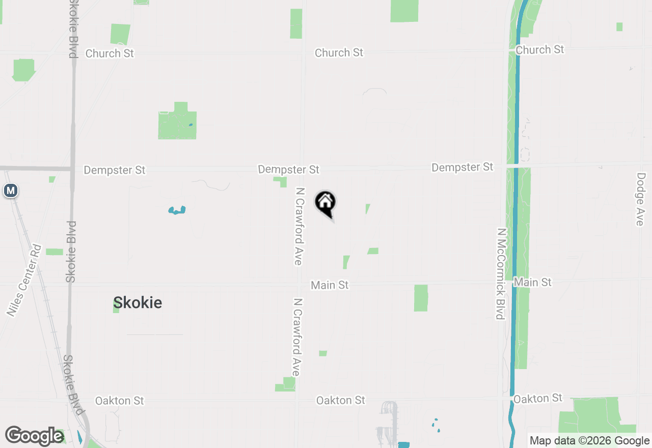 Map of 3902 Greenleaf Street, Skokie, IL 60076