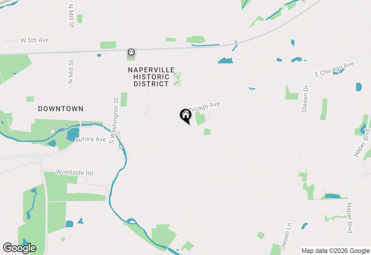 Map of 330 S Columbia Street, Naperville, IL 60540