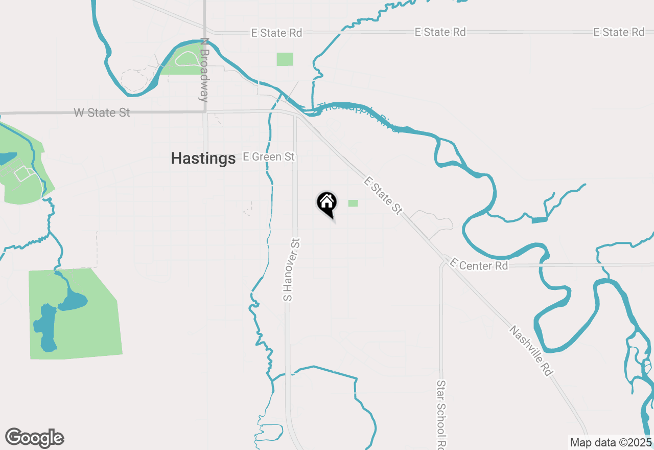 Map of 838 S Dibble Street, Hastings, MI 49058