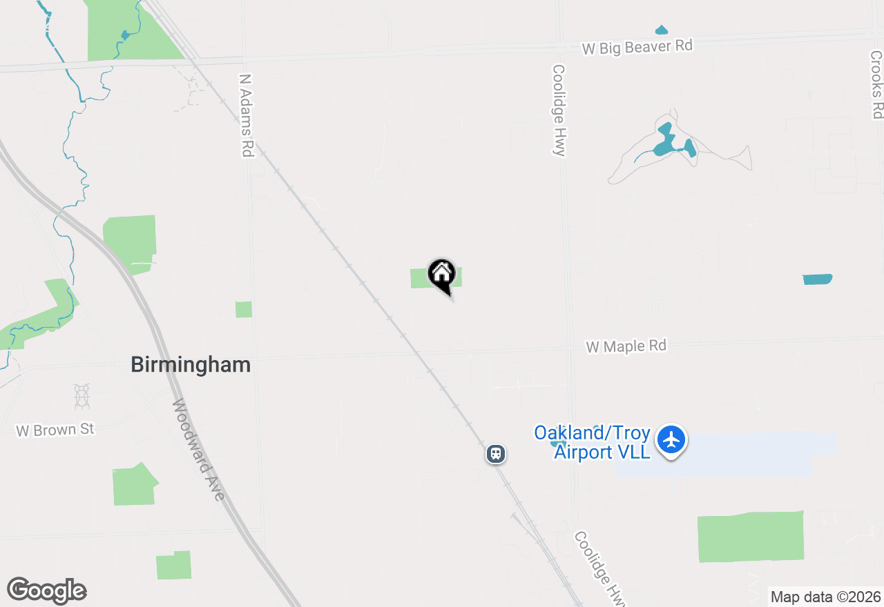 Map of 2175 Dorchester Road, Birmingham, MI 48009