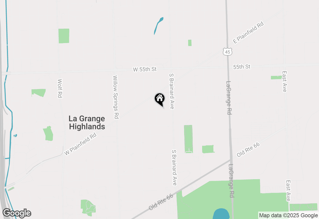 Map of (Address confidential), La Grange Highlands, Illinois 60525