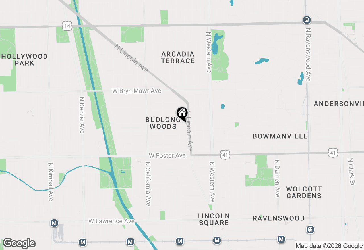 Map of 2551 W Balmoral Avenue, Chicago, IL 60625