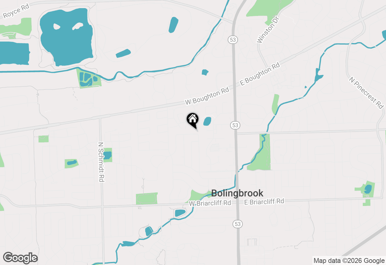 Map of (Address confidential), Bolingbrook, Illinois 60440