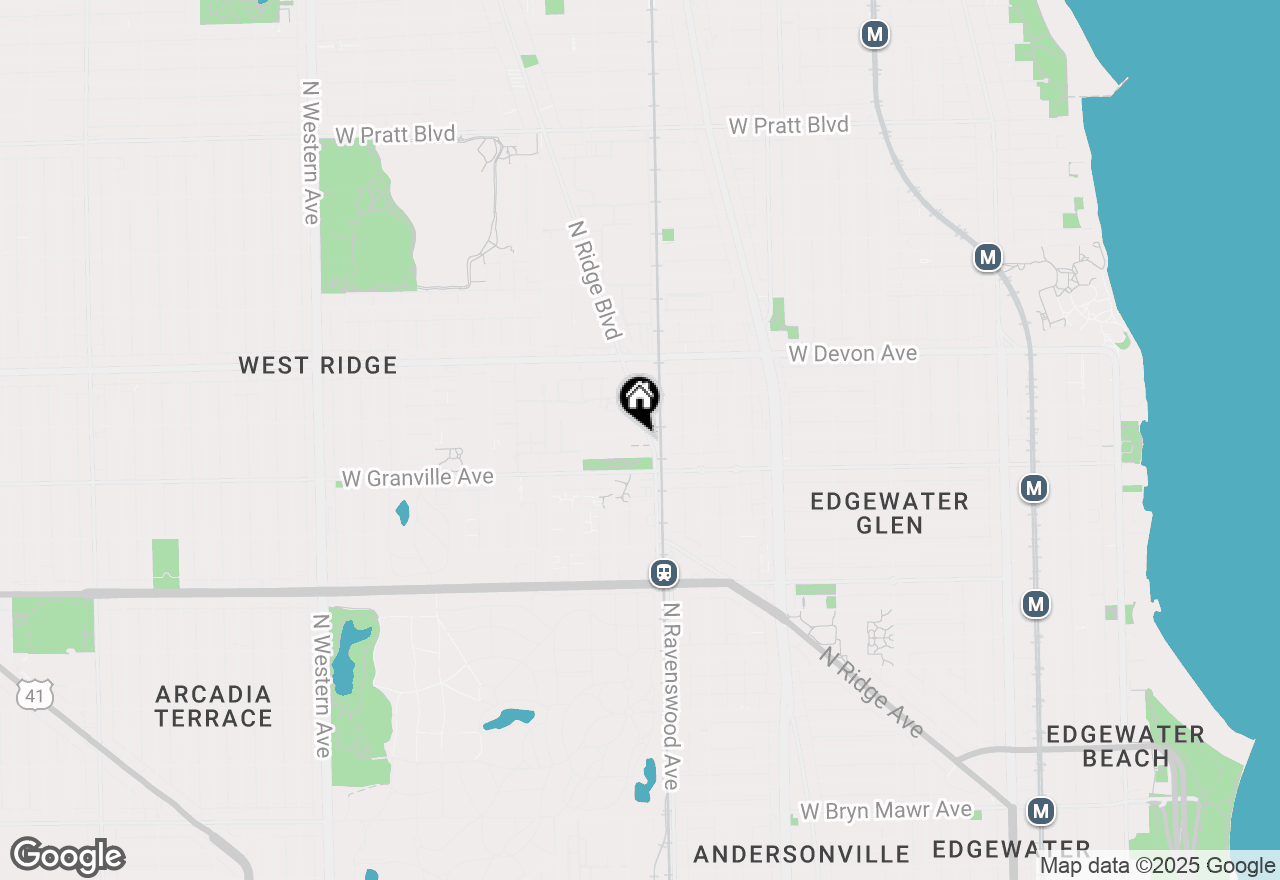 Map of 1819 W Thome Avenue #N305, Chicago, IL 60660