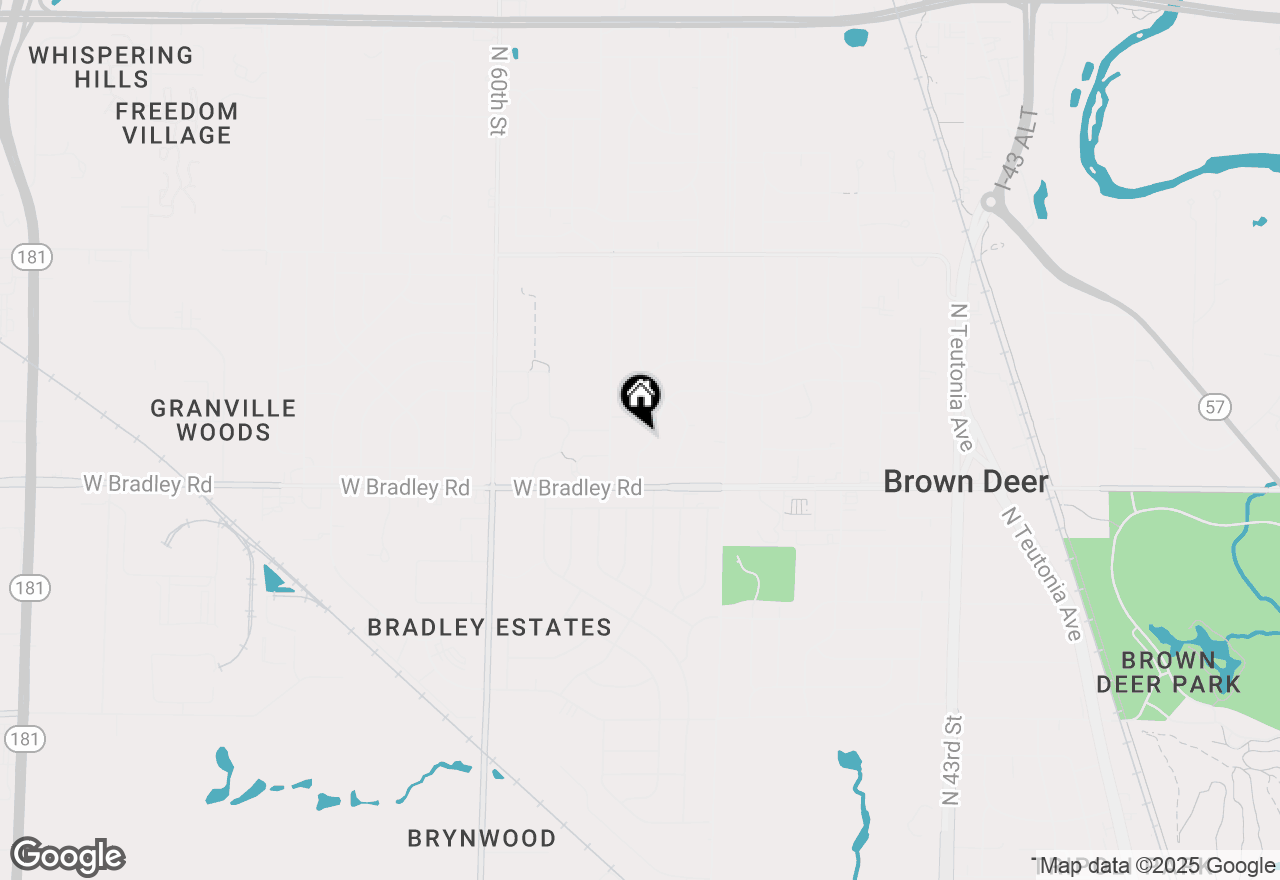 Map of 8067 N 54th St, Brown Deer, WI 53223
