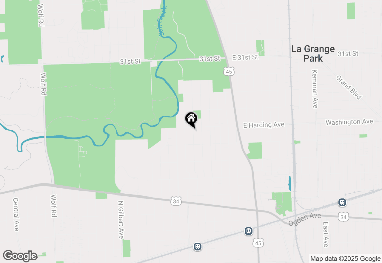 Map of 636 N Stone Avenue, La Grange Park, IL 60526