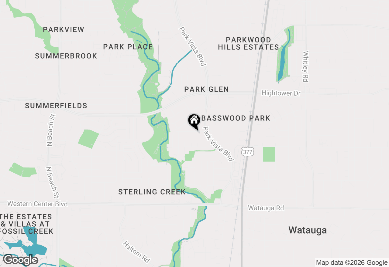 Map of 5316 Warm Springs Trail, Fort Worth, TX 76137