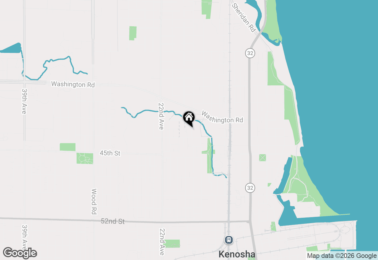 Map of 4202 18th Ave, Kenosha, WI 53140
