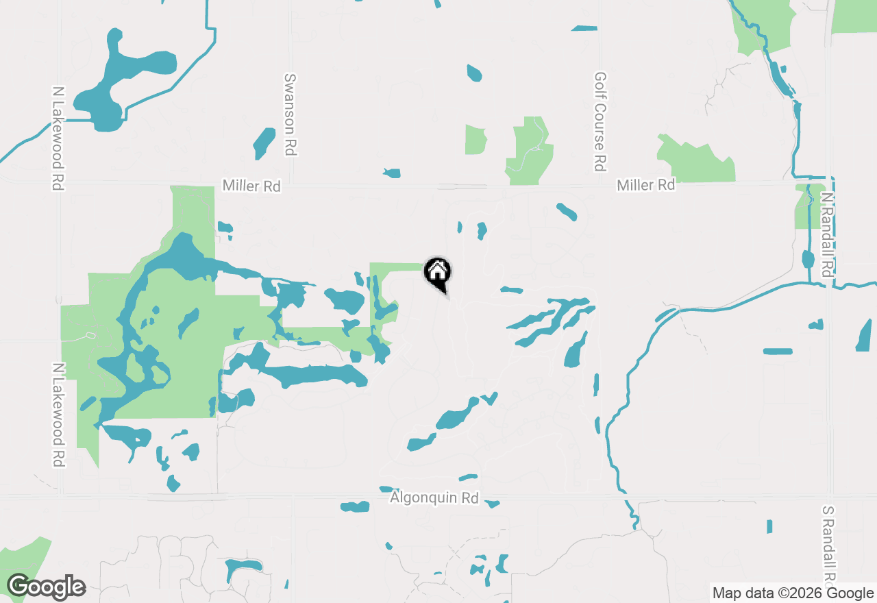 Map of 641 Mason Lane, Lake In The Hills, IL 60156