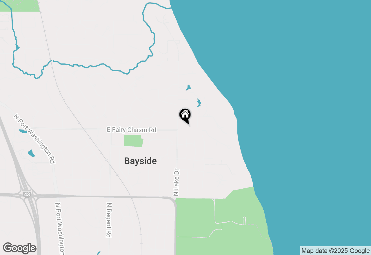 Map of 1130 E Fairy Chasm Rd, Bayside, WI 53217