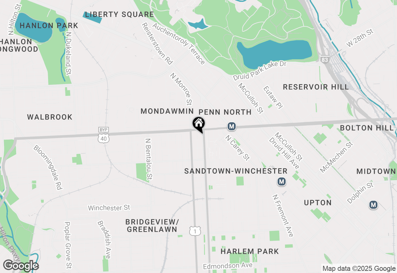 Map of 1811 Mckean Avenue, Baltimore, MD 21217