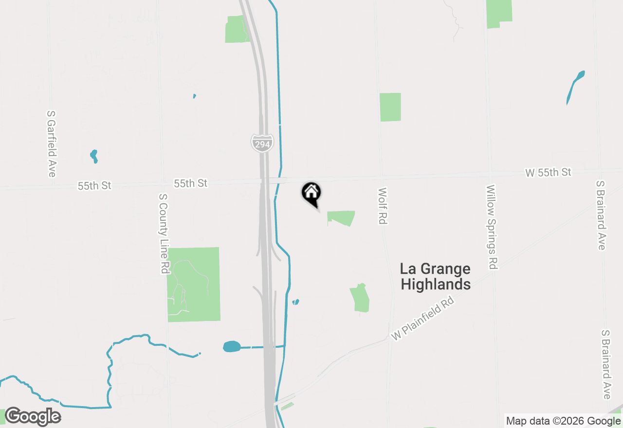 Map of 1110 Park Lane, Western Springs, IL 60558