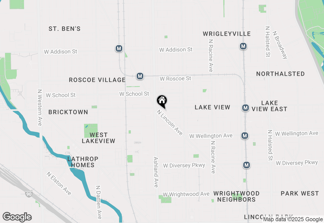 Map of 3151 N Lincoln Avenue #303, Chicago, IL 60657