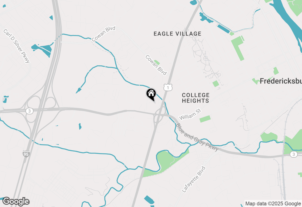 Map of 1214 Ramble Drive, Fredericksburg, VA 22401