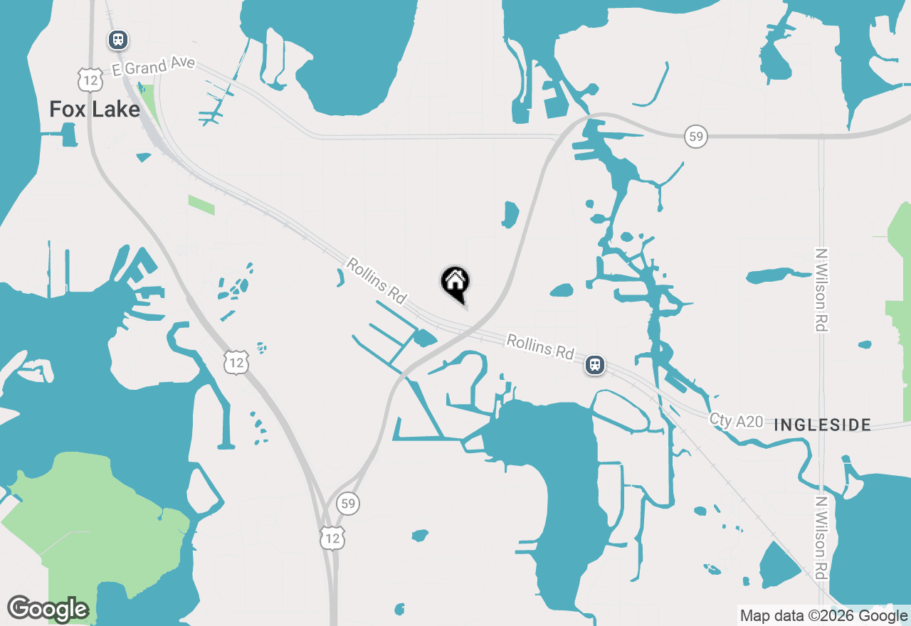 Map of 229 Rainier Way, Fox Lake, IL 60020