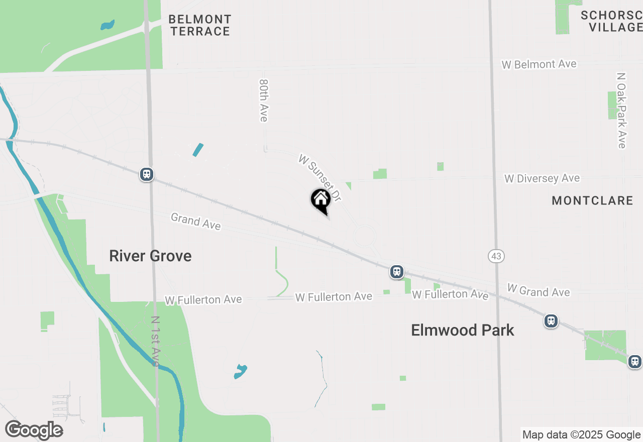 Map of 2626 N 78th Avenue, Elmwood Park, IL 60707