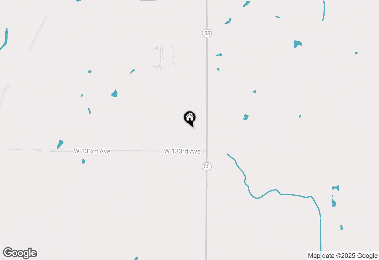 Map of 13176 Cleveland Street, Crown Point, IN 46307