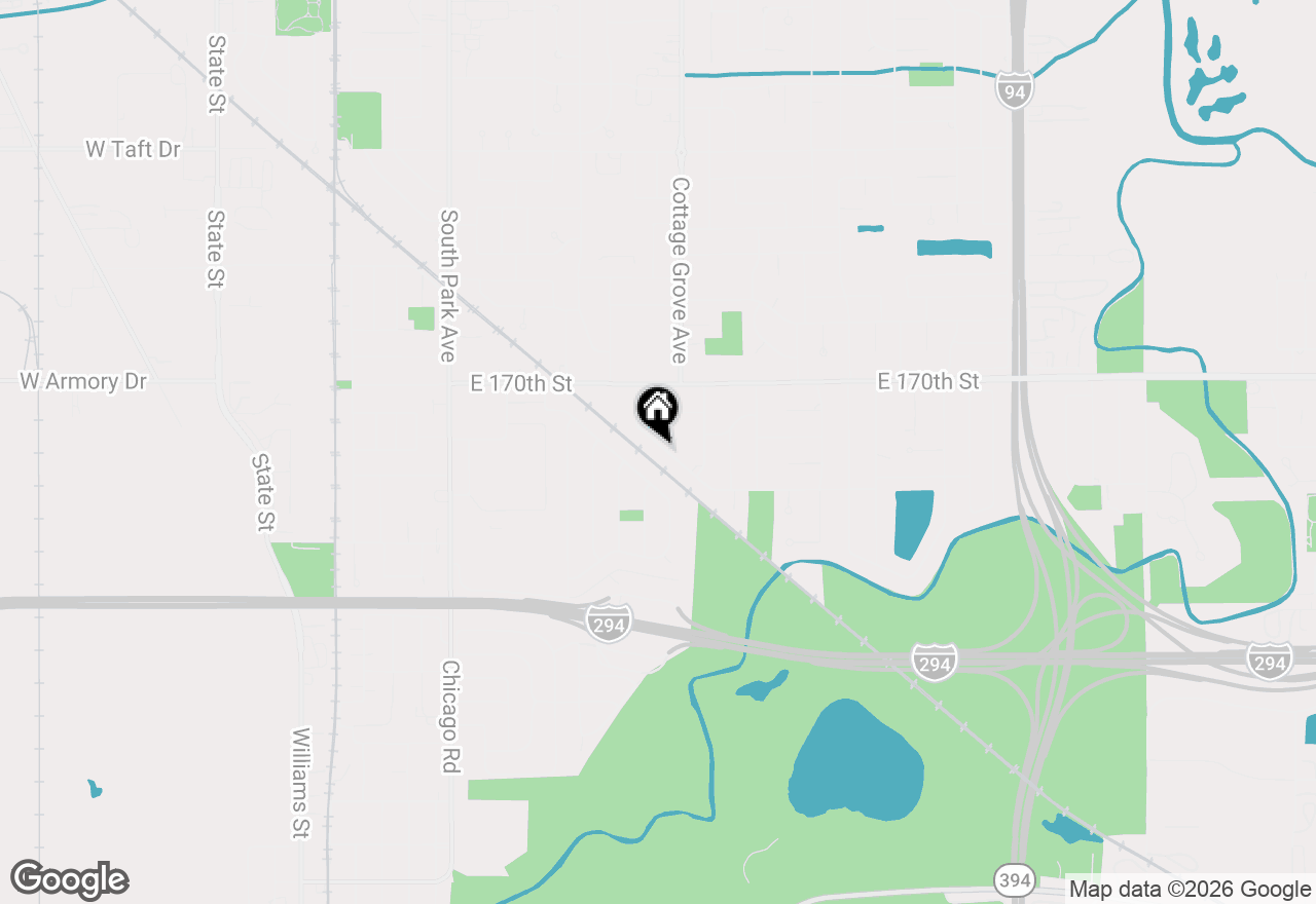 Map of (Address confidential), South Holland, Illinois 60473