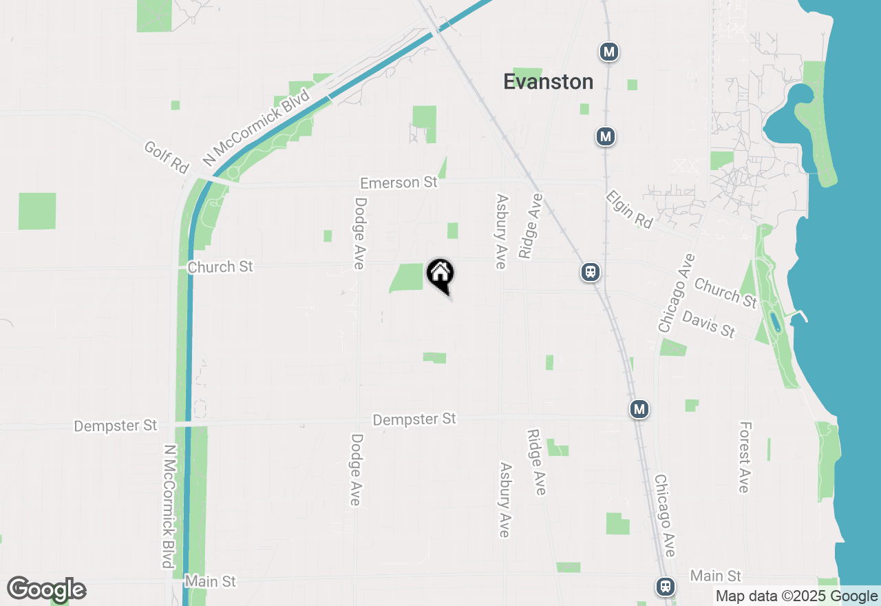 Map of 1570 Ashland Avenue, Evanston, IL 60201