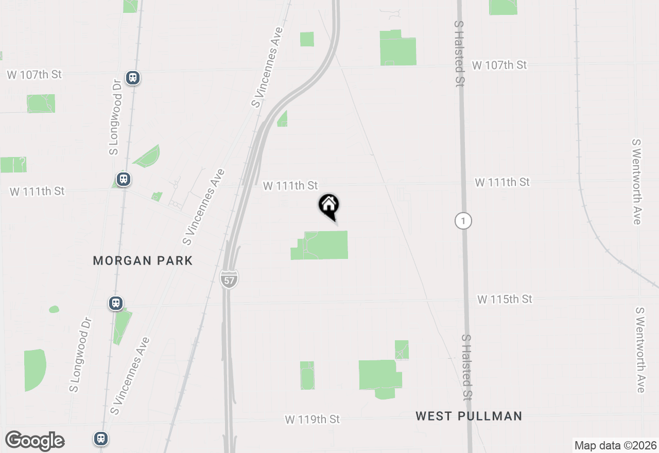 Map of 1238 W 112th Place, Chicago, IL 60643