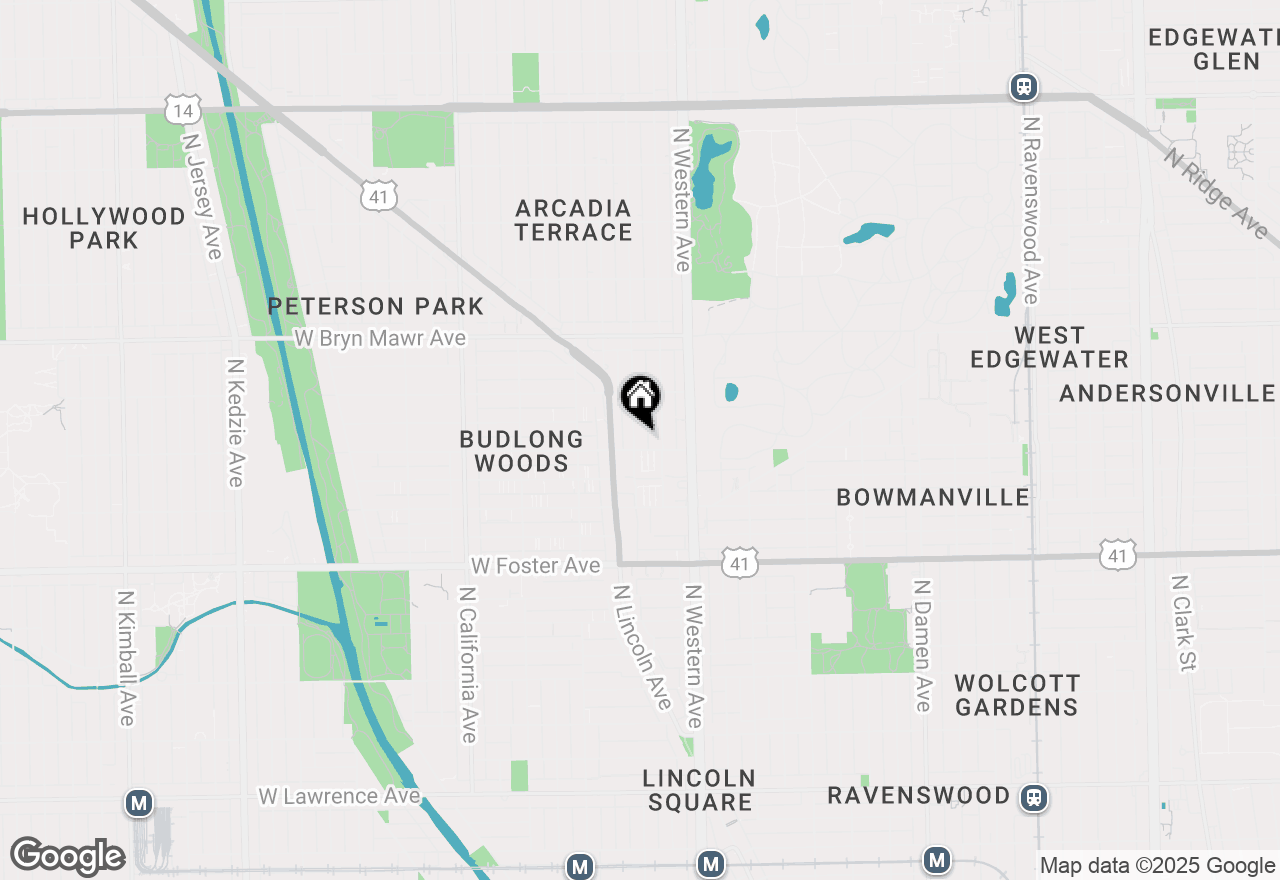 Map of 5411 N Campbell Avenue #3R, Chicago, IL 60625