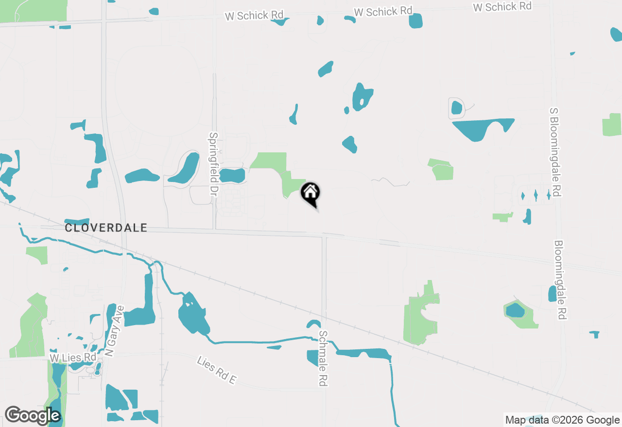 Map of 333 Killdeer Road, Bloomingdale, IL 60108
