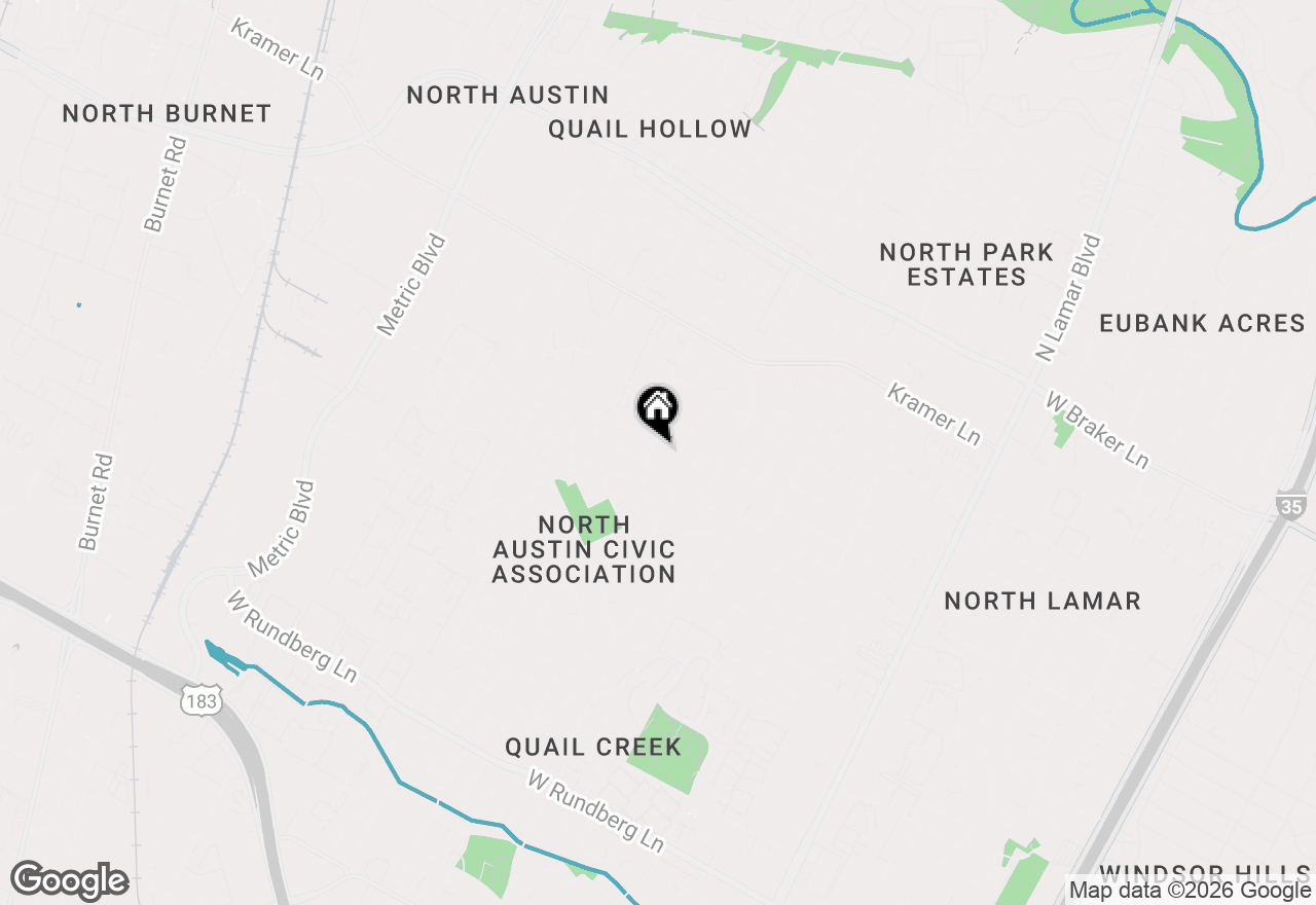 Map of 10605 Golden Quail Dr, Austin, TX 78758