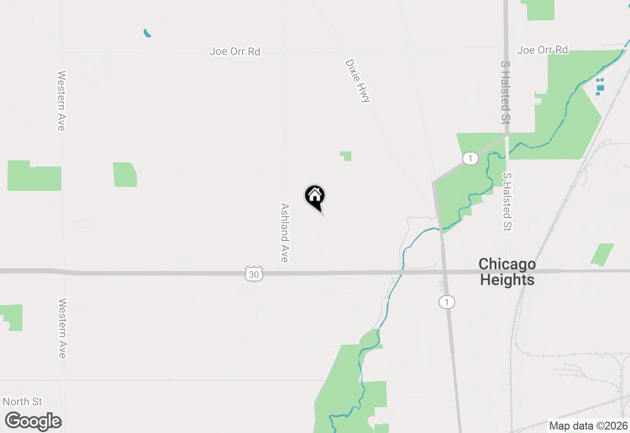 Map of 229 Country Club Road, Chicago Heights, IL 60411