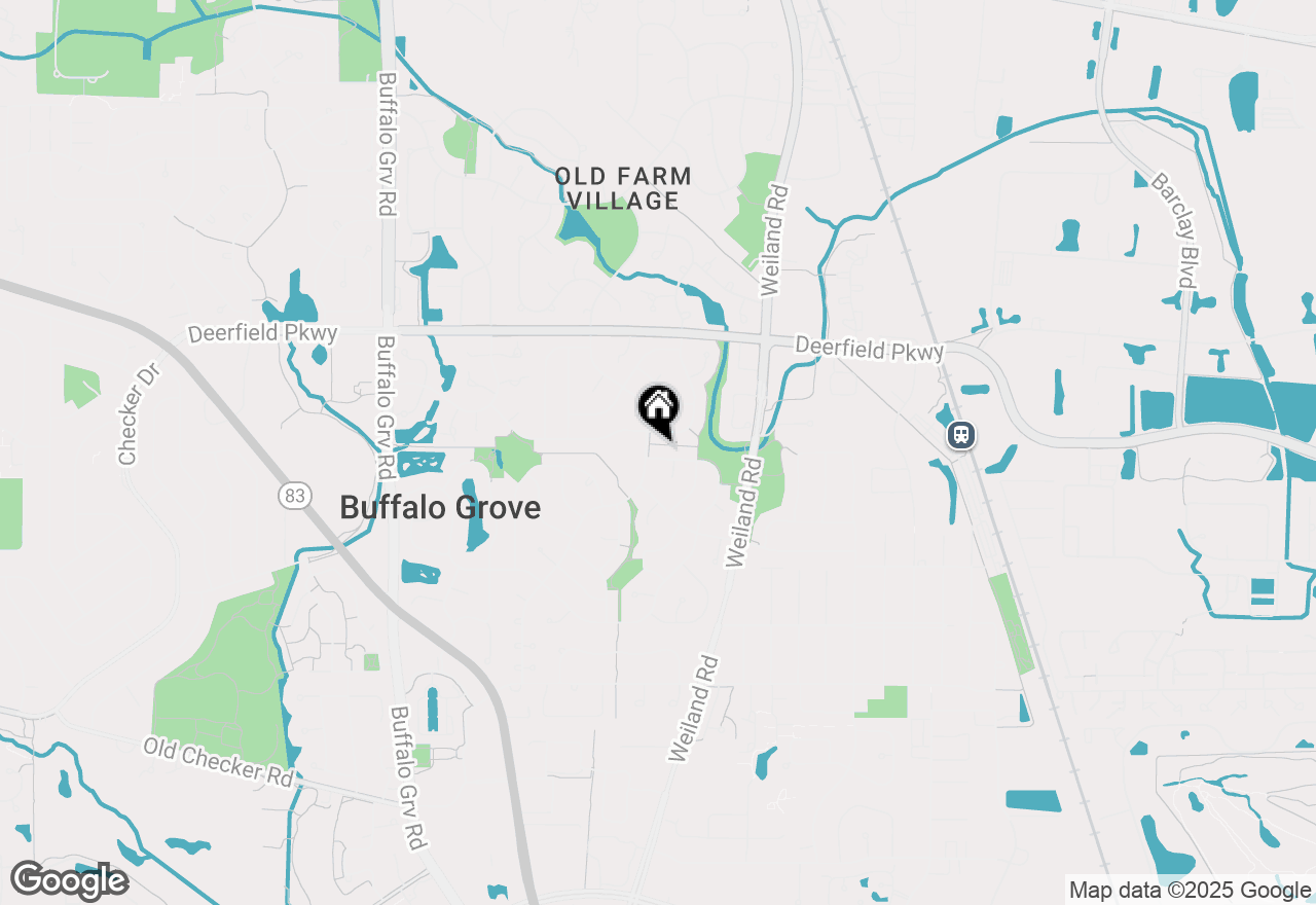 Map of 337 E Fox Hill Drive, Buffalo Grove, IL 60089