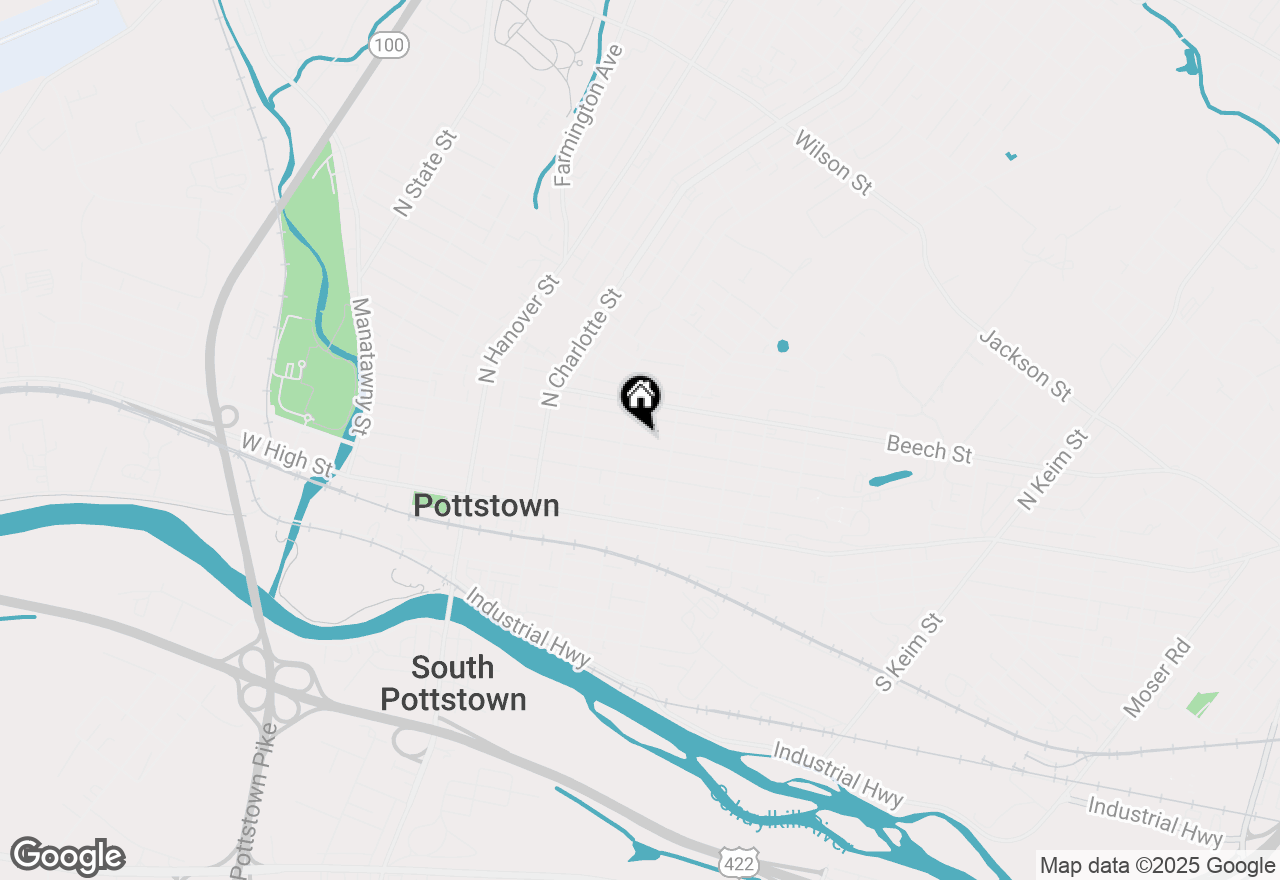 Map of 420 Walnut Street, Pottstown, PA 19464