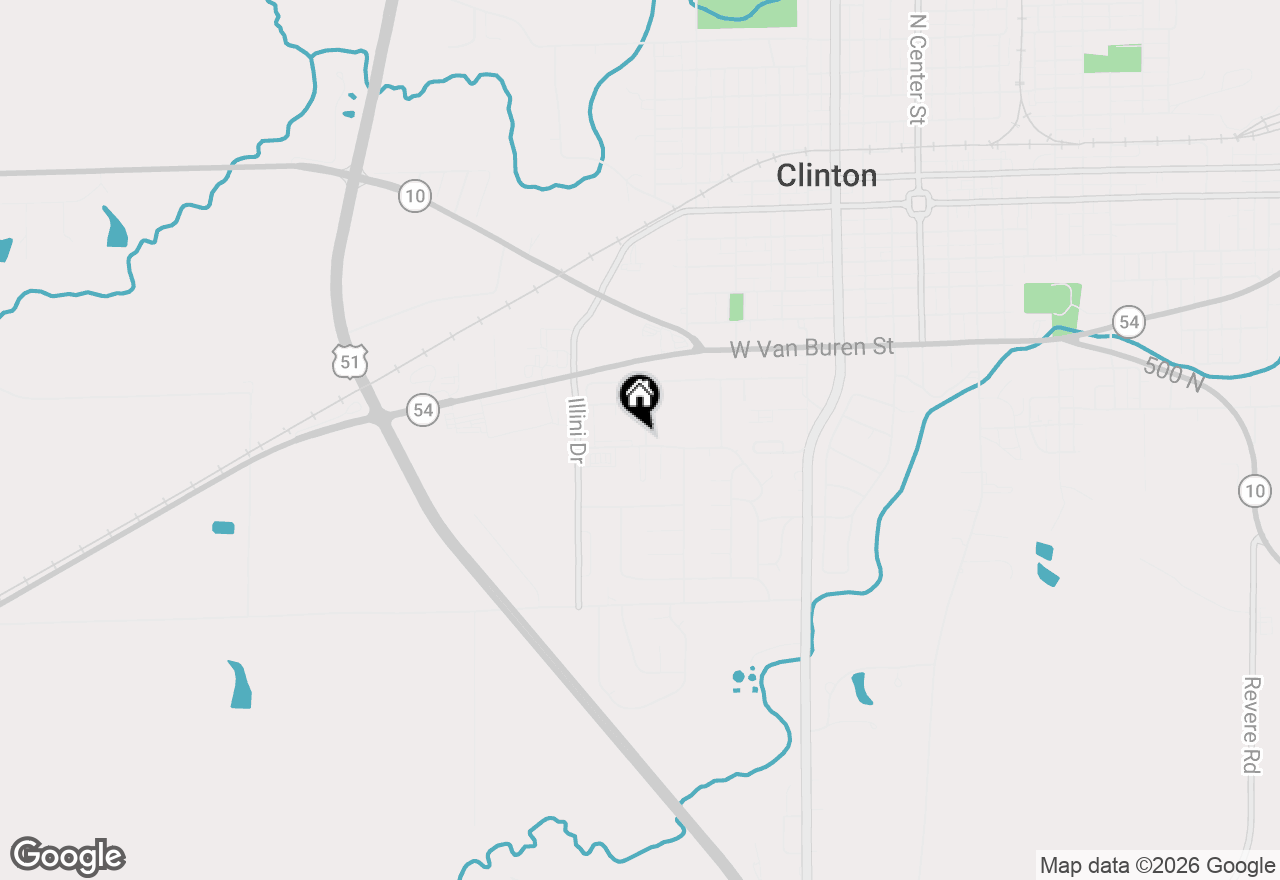 Map of 1 Liberty Lane, Clinton, IL 61727