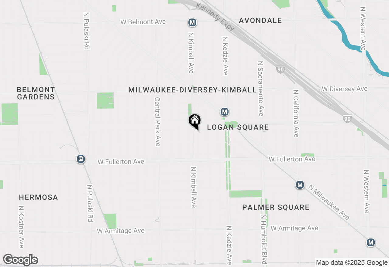 Map of 2533 N Kimball Avenue, Chicago, IL 60647