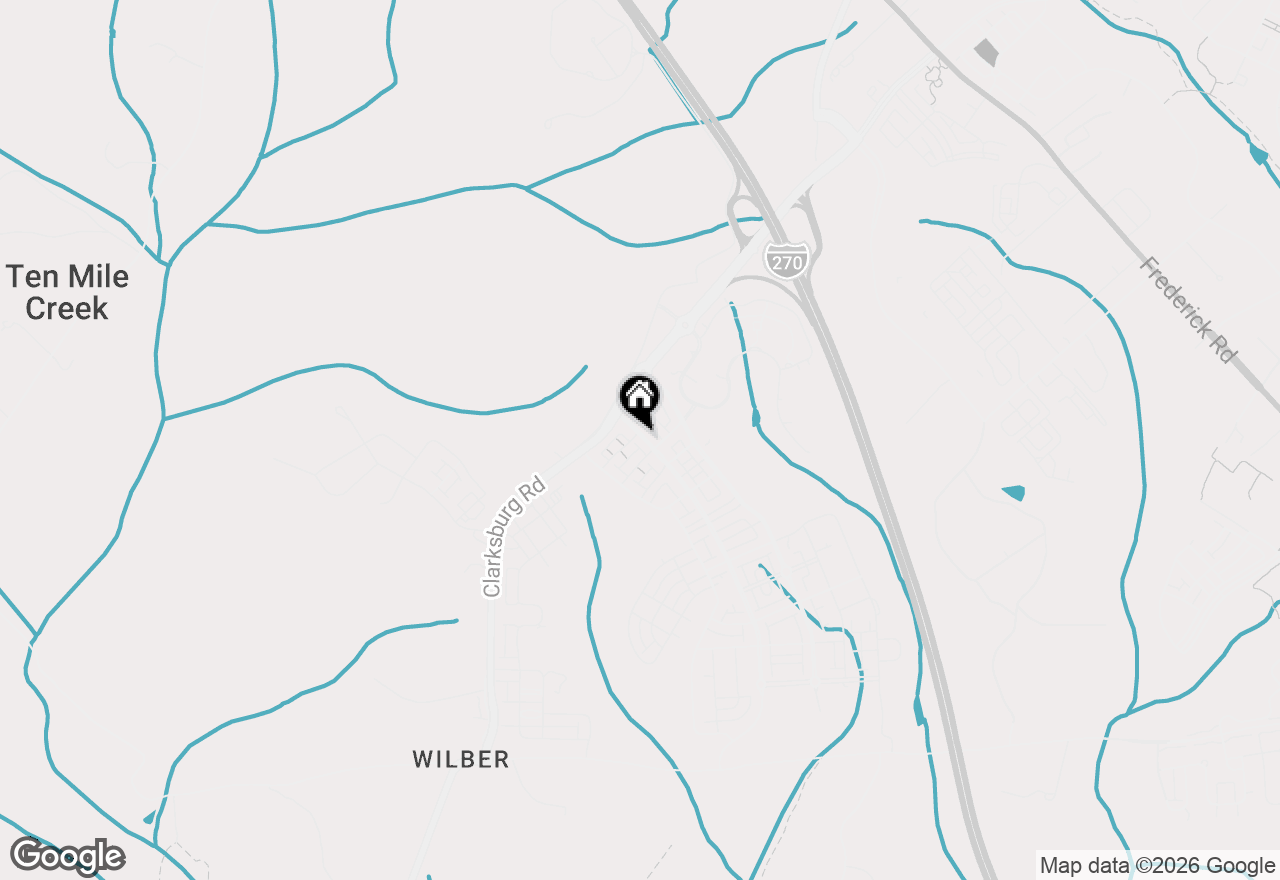 Map of 22816 Broadway Avenue, Clarksburg, MD 20871