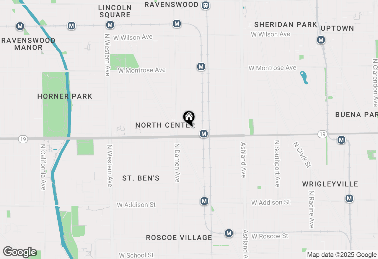 Map of 1913 W Cuyler Avenue #2, Chicago, IL 60613