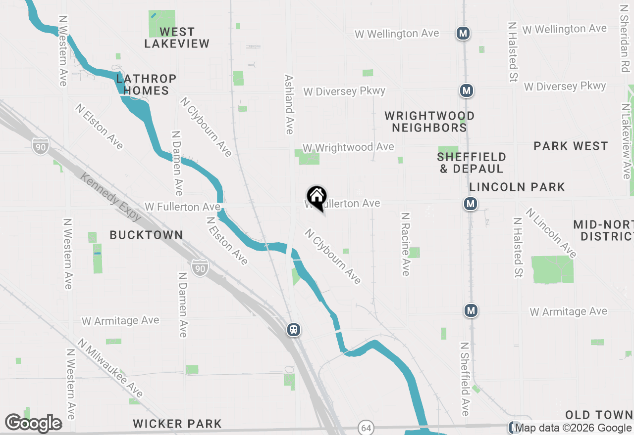 Map of 2330 N Greenview Avenue #2R, Chicago, IL 60614