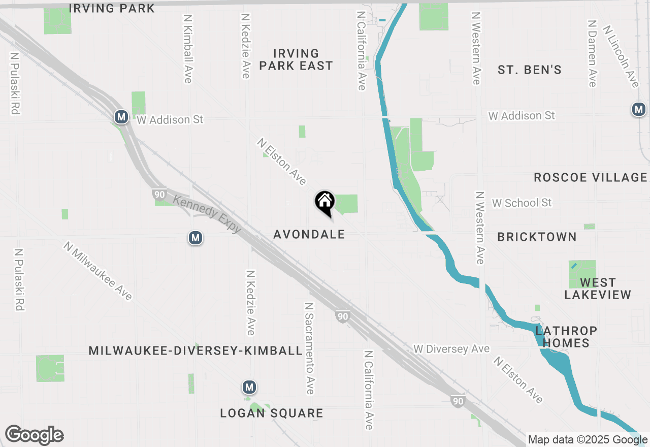 Map of 3219 N Richmond Street, Chicago, IL 60618