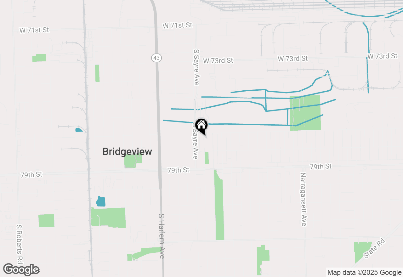 Map of 7720 Newland Avenue, Burbank, IL 60459