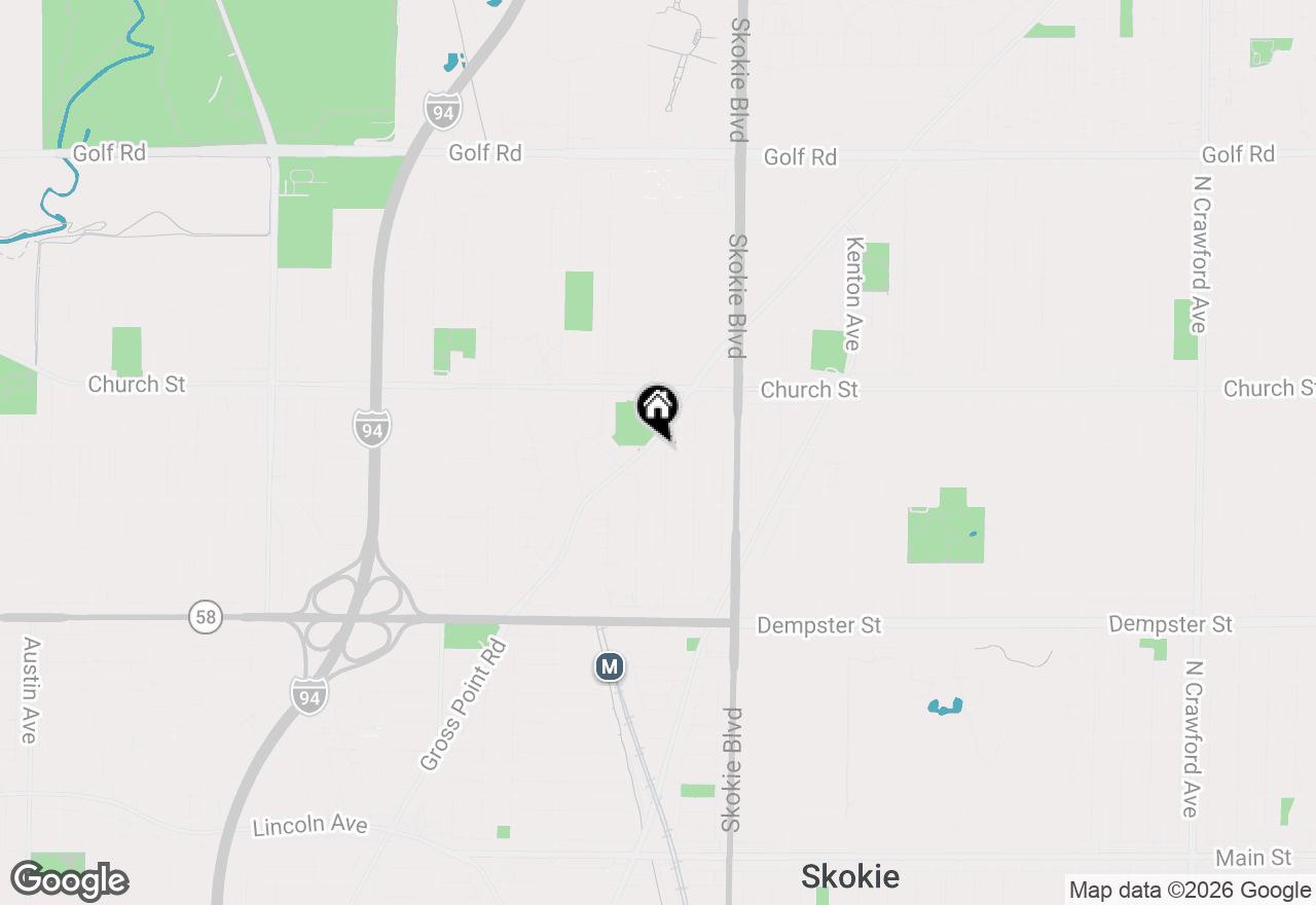 Map of 9529 Bronx Avenue #401, Skokie, IL 60077