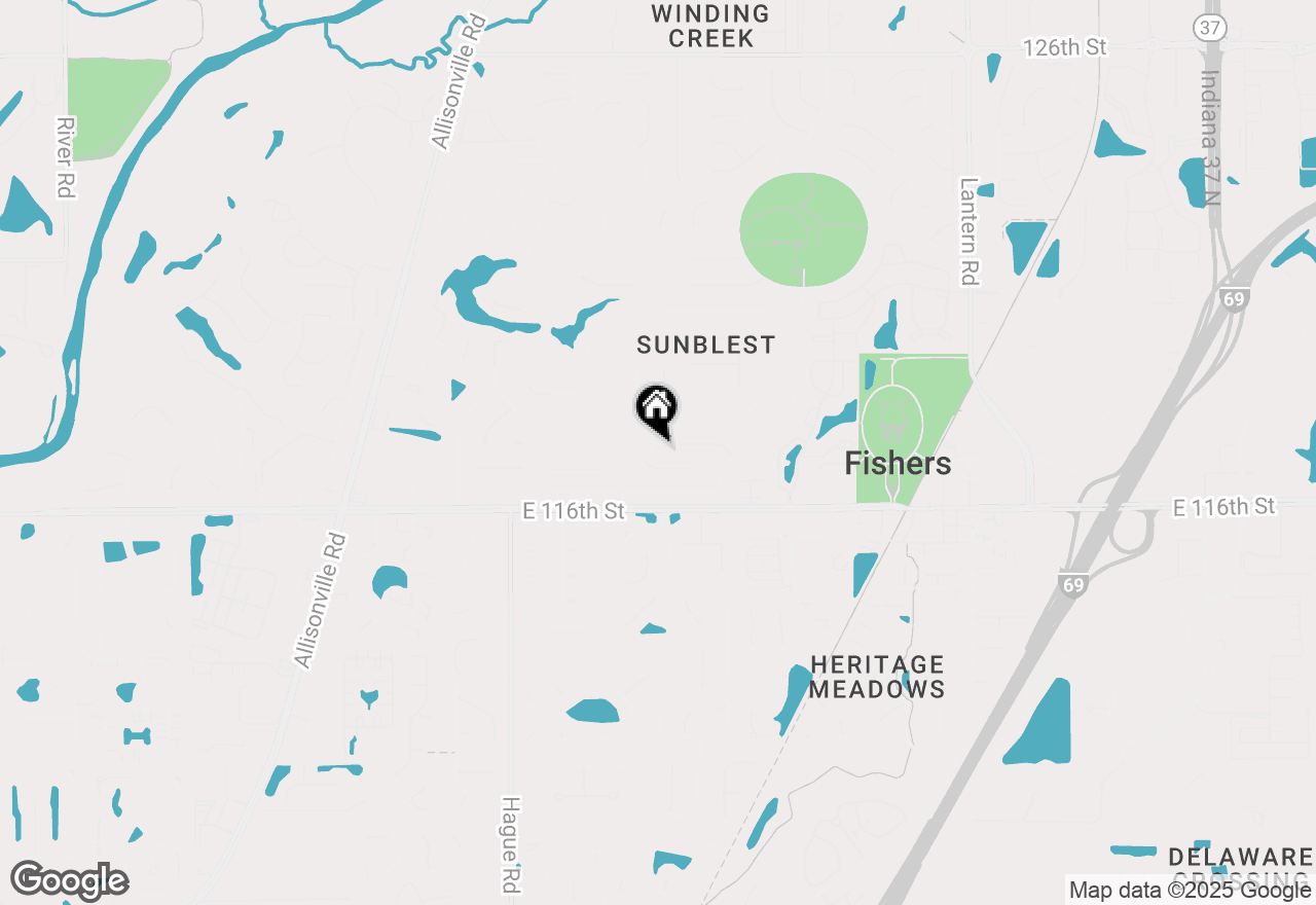 Map of 11709 Cameron Drive, Fishers, IN 46038