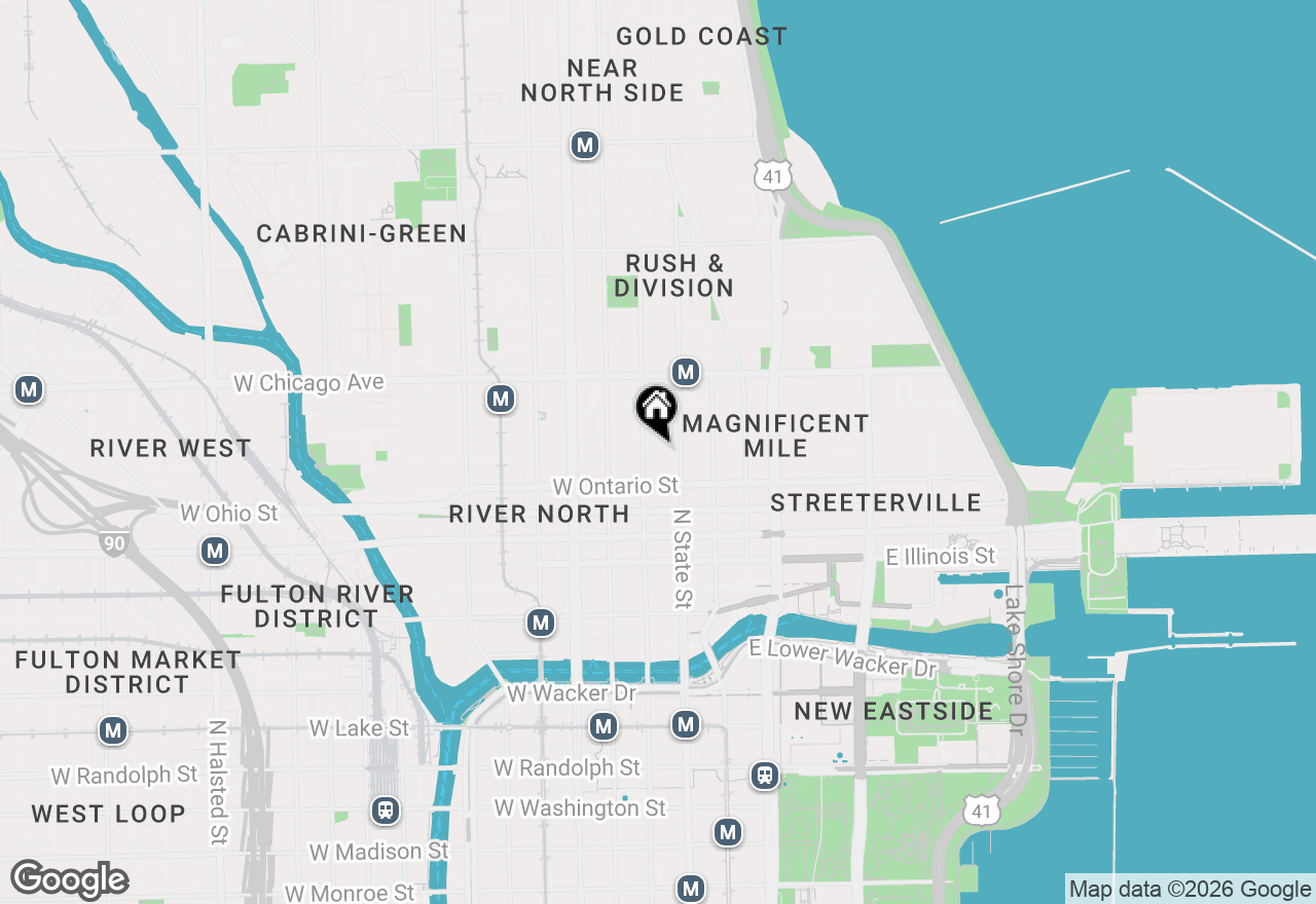 Map of 24 W Erie Street #2, Chicago, IL 60654