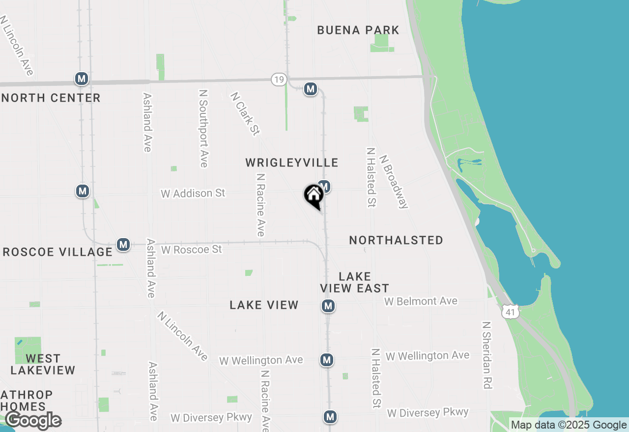 Map of 3502 N Sheffield Avenue #1, Chicago, IL 60657