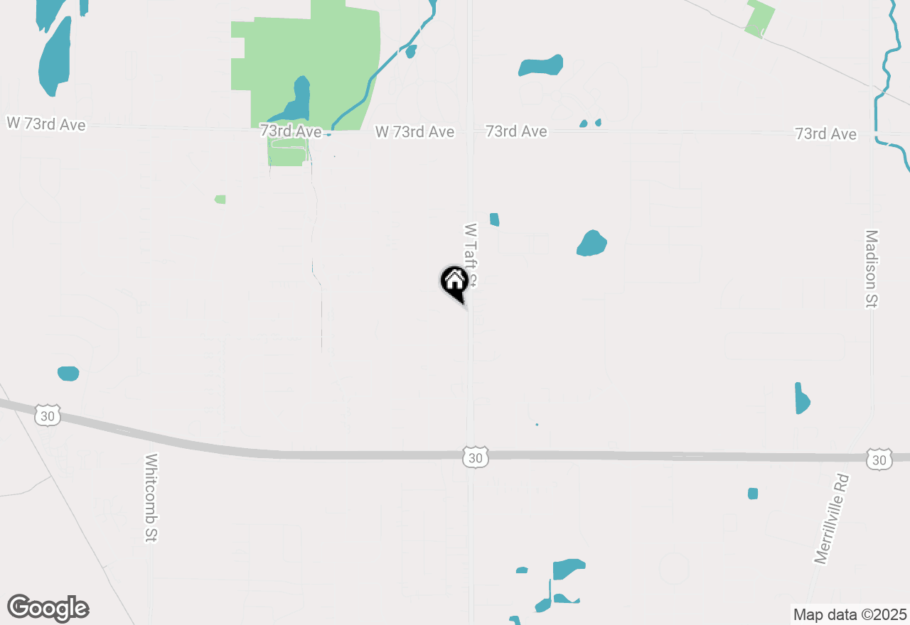 Map of 7708 W Taft Street, Merrillville, IN 46410