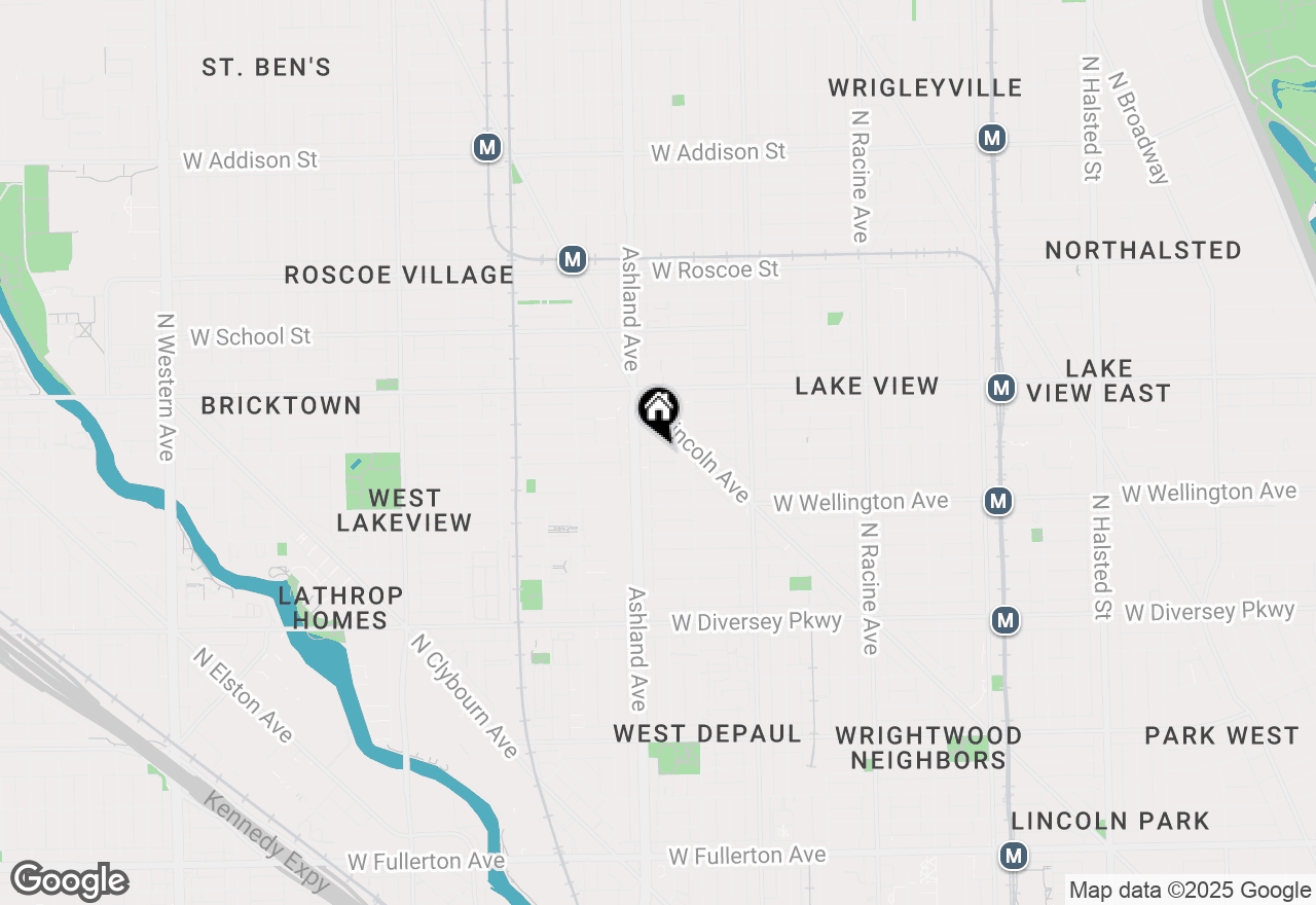 Map of 1535 W Barry Avenue, Chicago, IL 60657