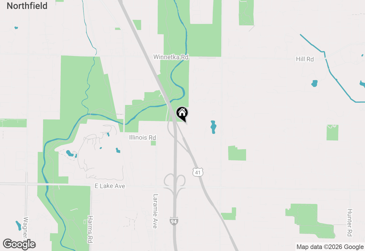 Map of 33 Longmeadow Road, Winnetka, IL 60093